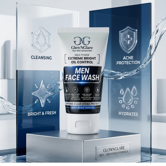 GlowNGlare Men Face Wash – Oil Control & Hydrating Facial Cleanser